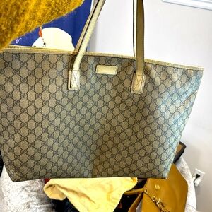 Authentic Gucci Leather Tote